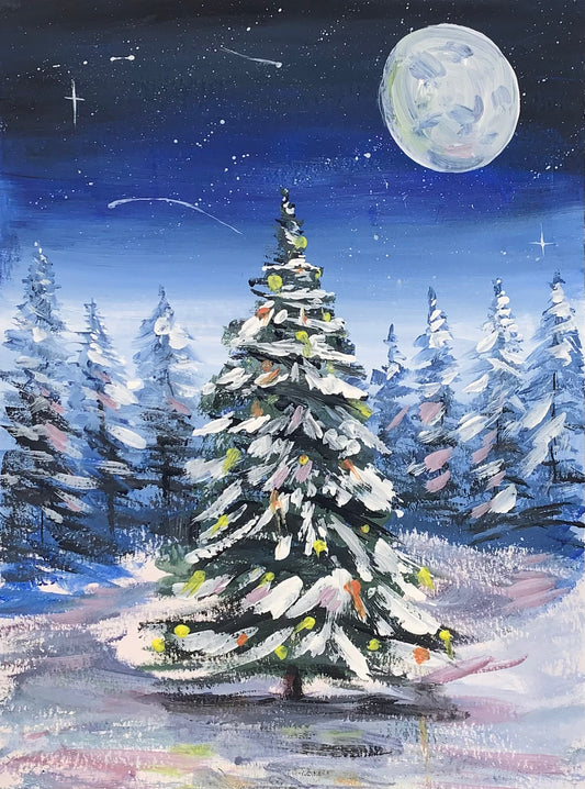 Christmas Tree, Adult Paint Along, Heathcock Bakery, Cardiff- 11th December, 6.45pm