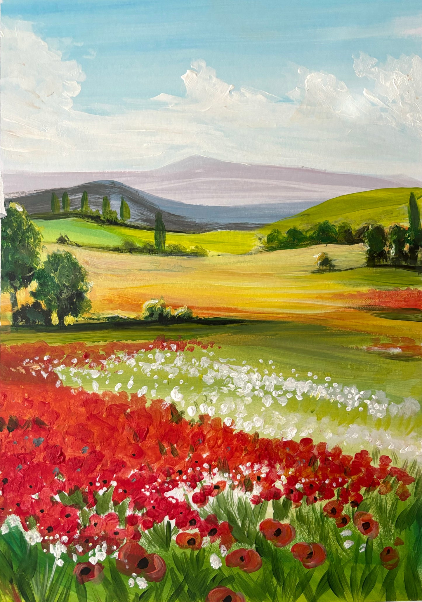 The Poppy Fields, Adult Paint Along, Hare and Hound, Cowbridge- 11th November, 6.45pm