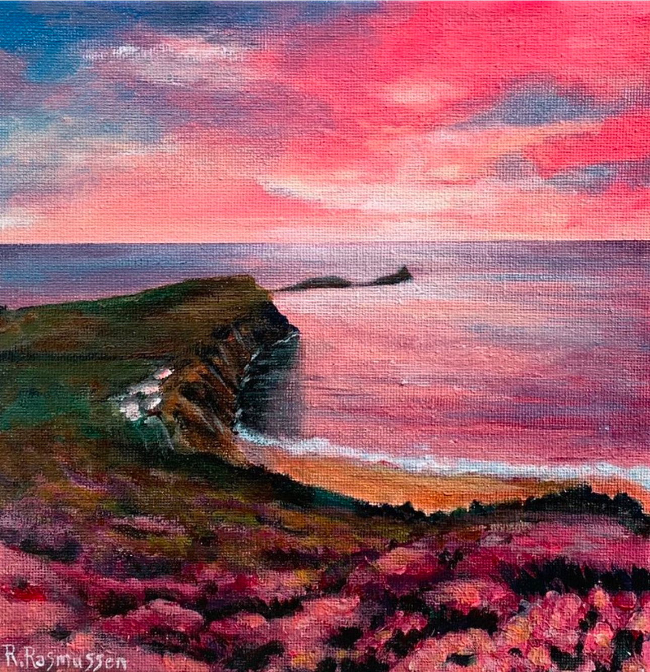 Rhossili Heather - Original Painting