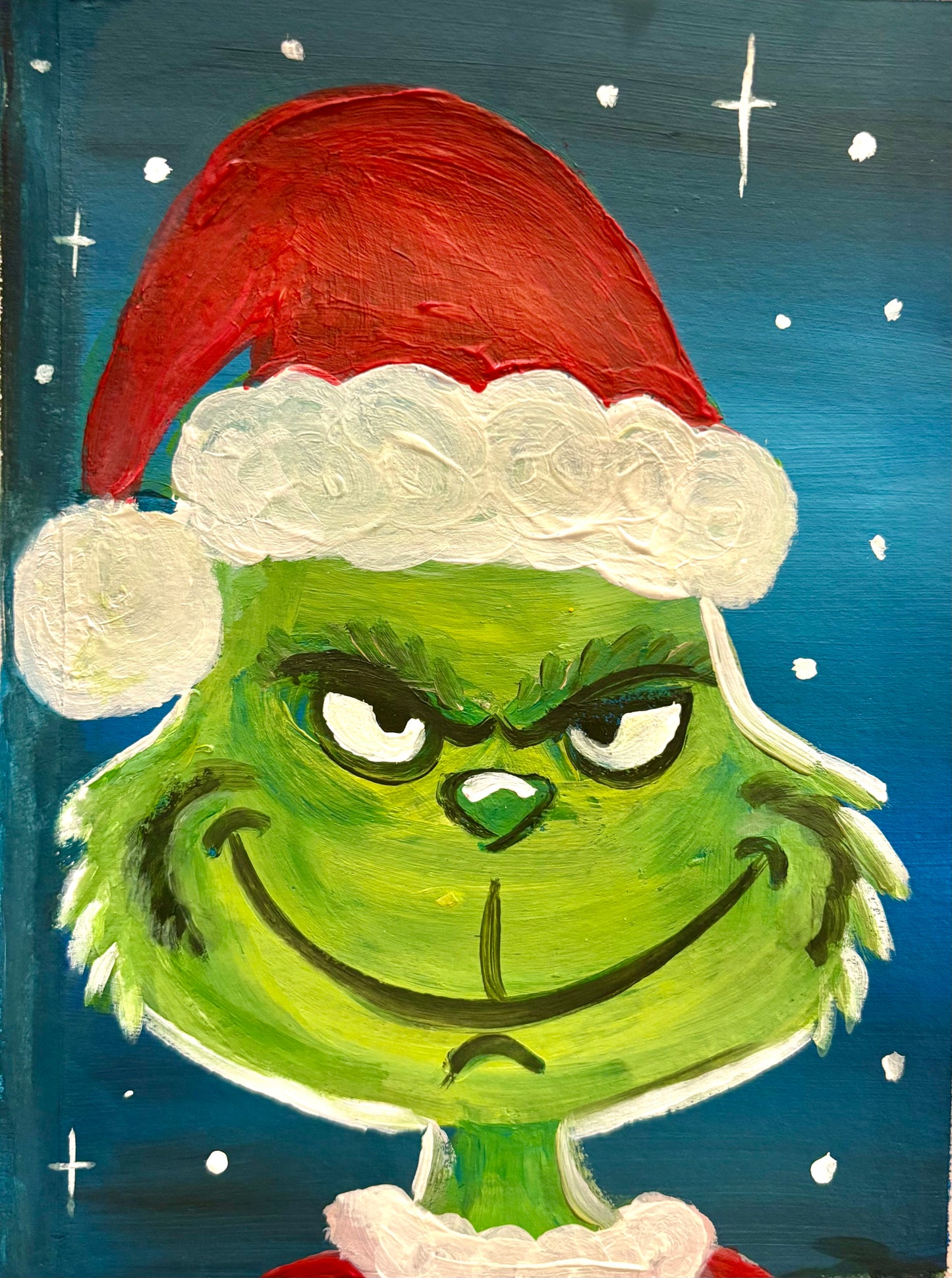 Mr Grinch - Family Paint Along