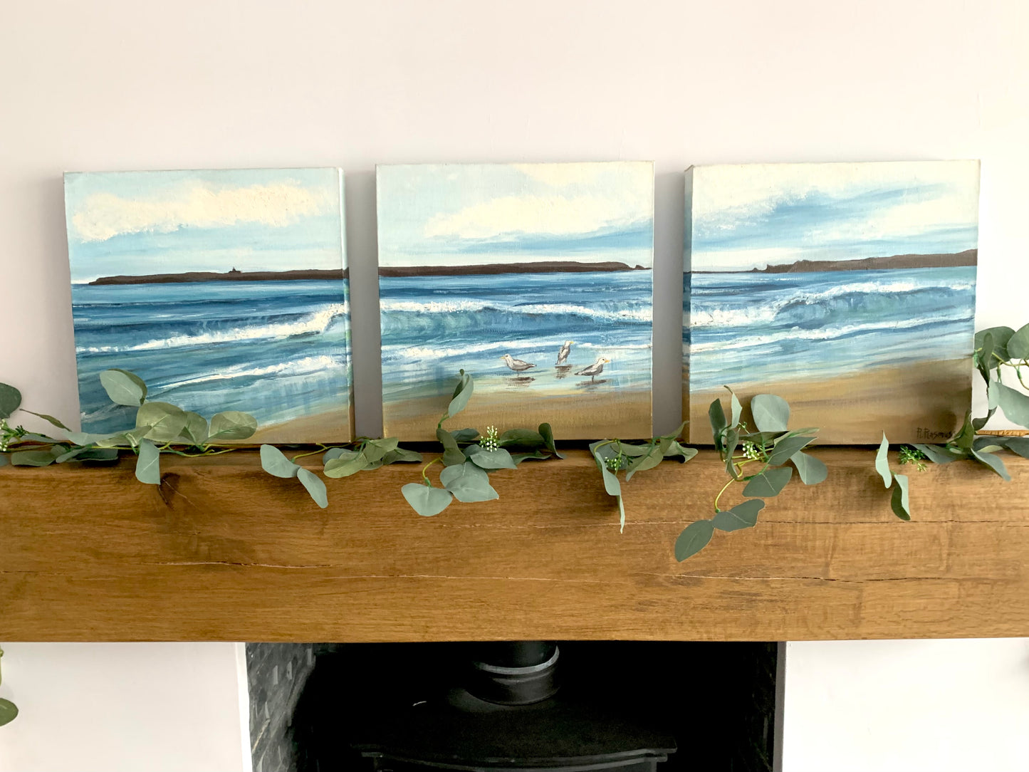 Caldey & Seagulls- Original Painting