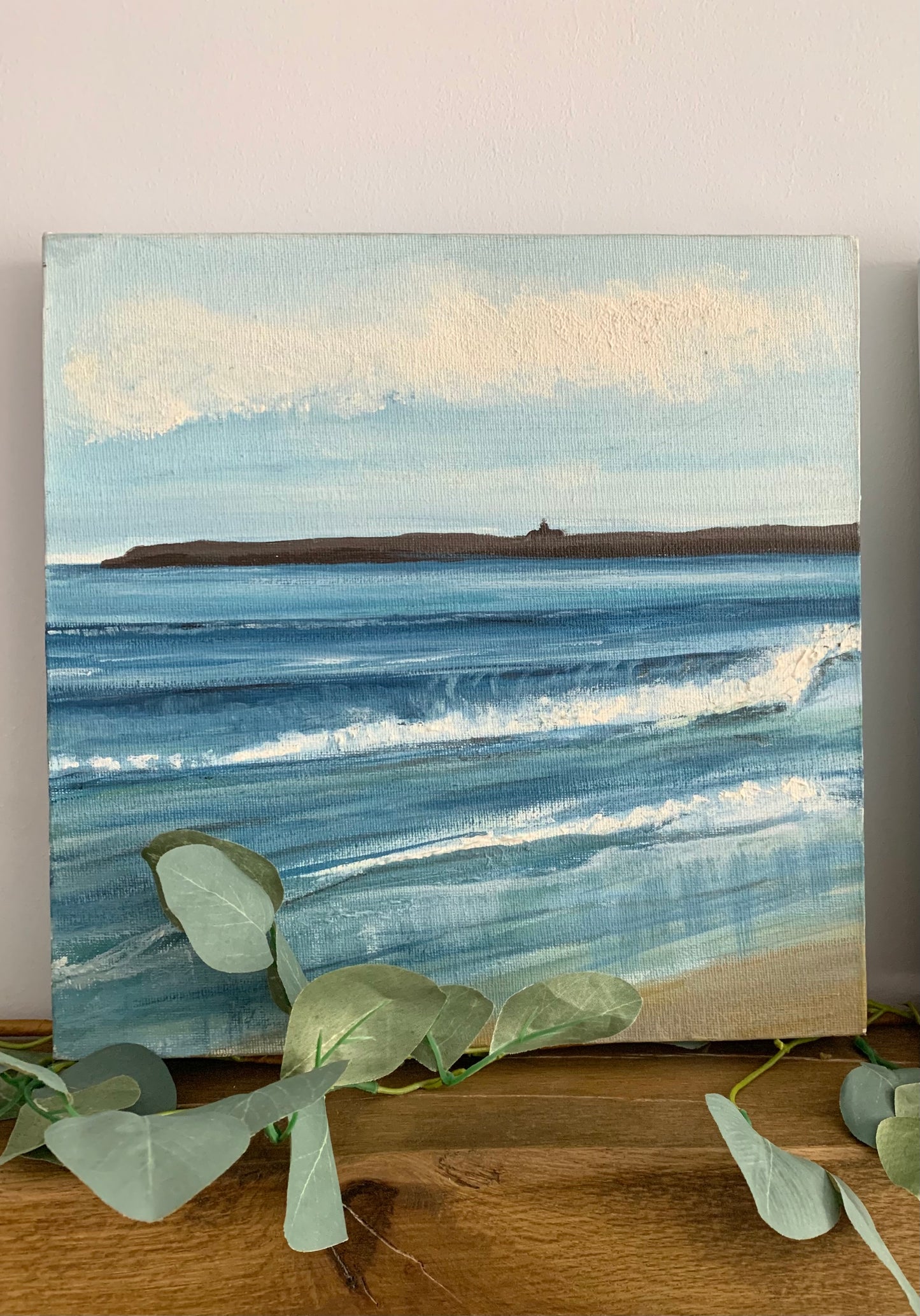 Caldey & Seagulls- Original Painting