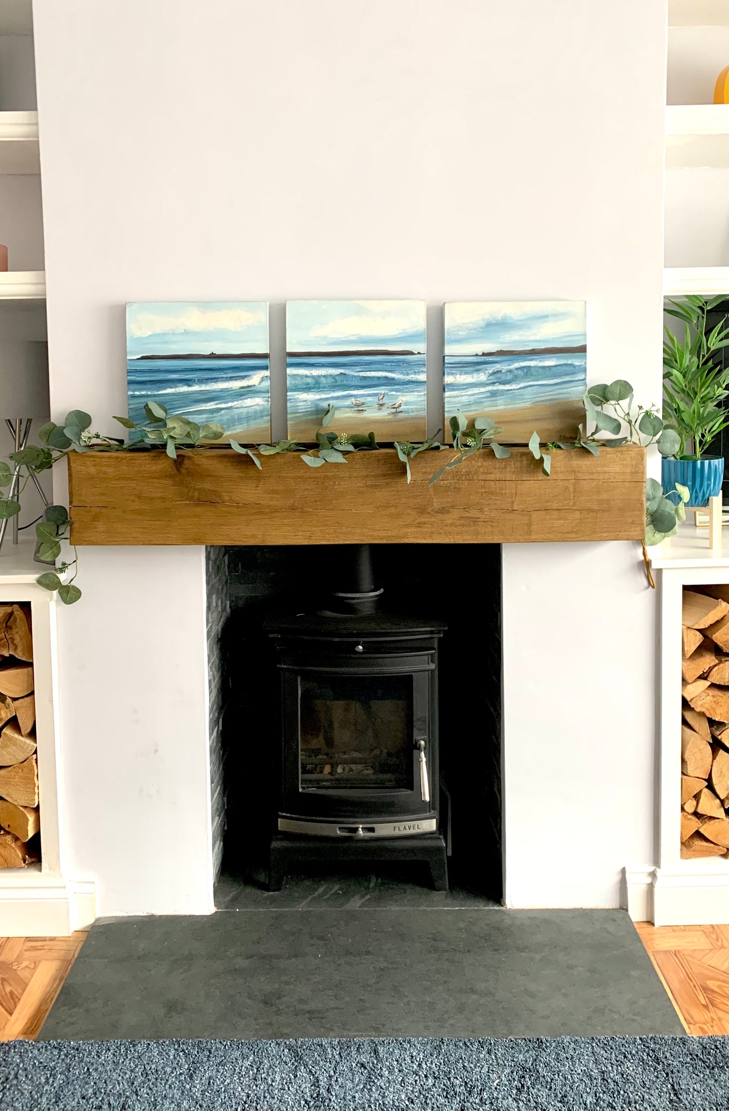 Caldey & Seagulls- Original Painting