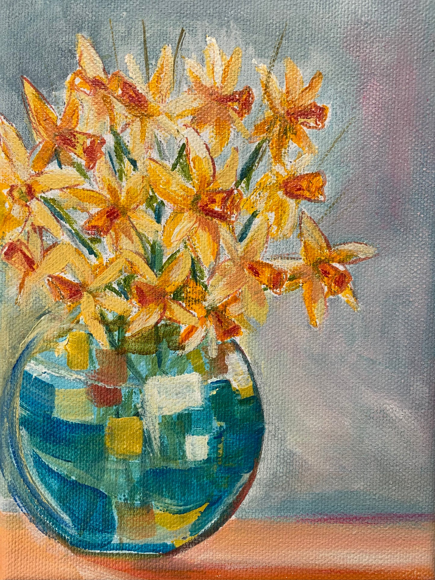Loves my Daffs- Original Painting