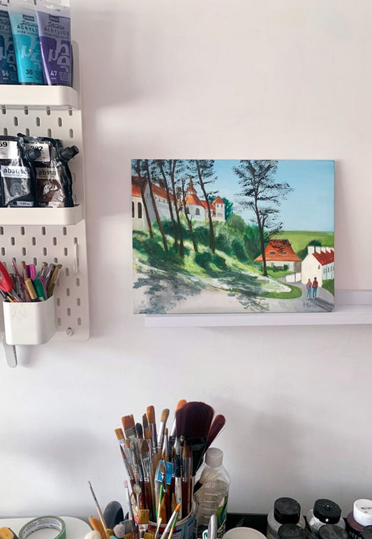 Caldey Island Abbey - Original Painting