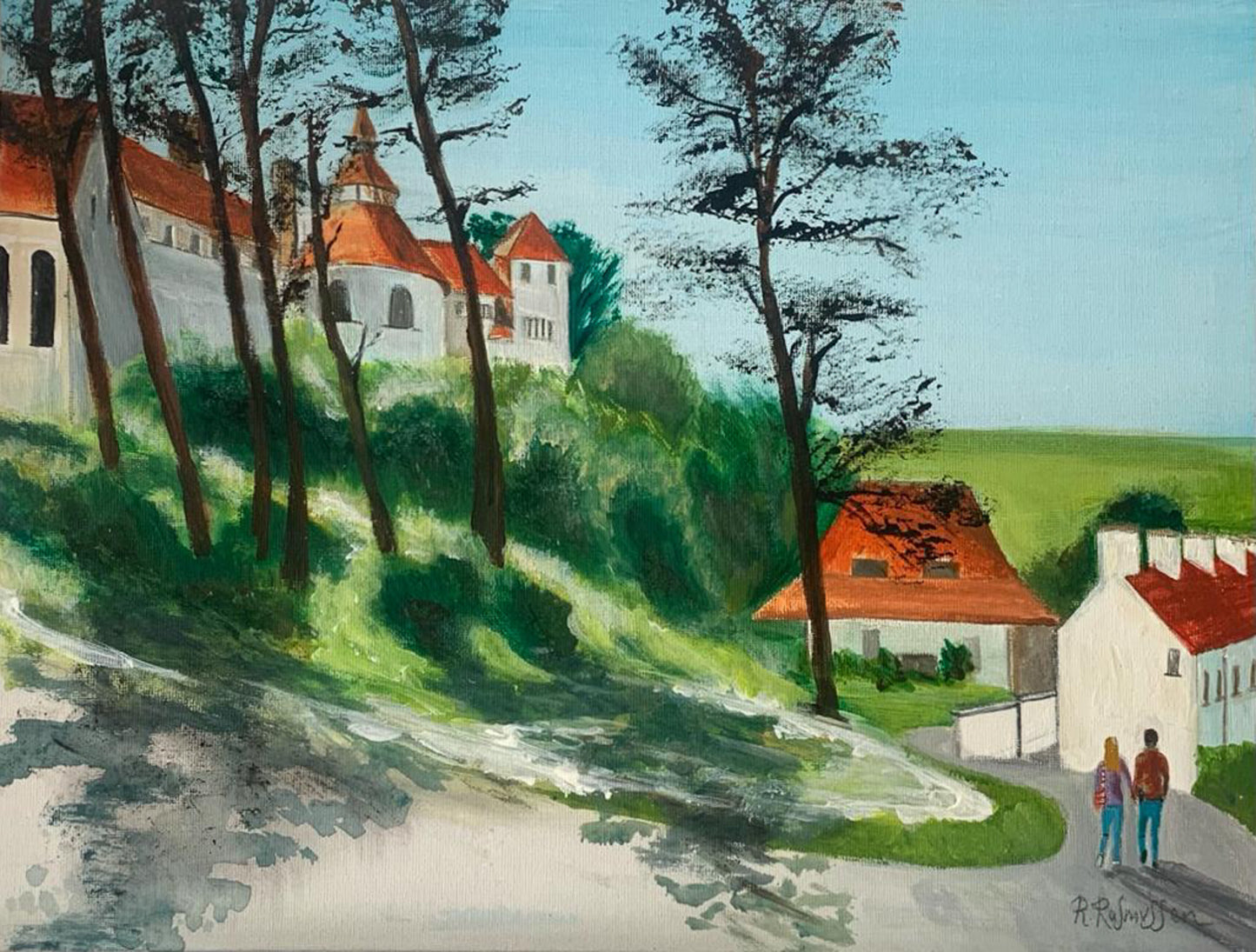 Caldey Island Abbey - Original Painting