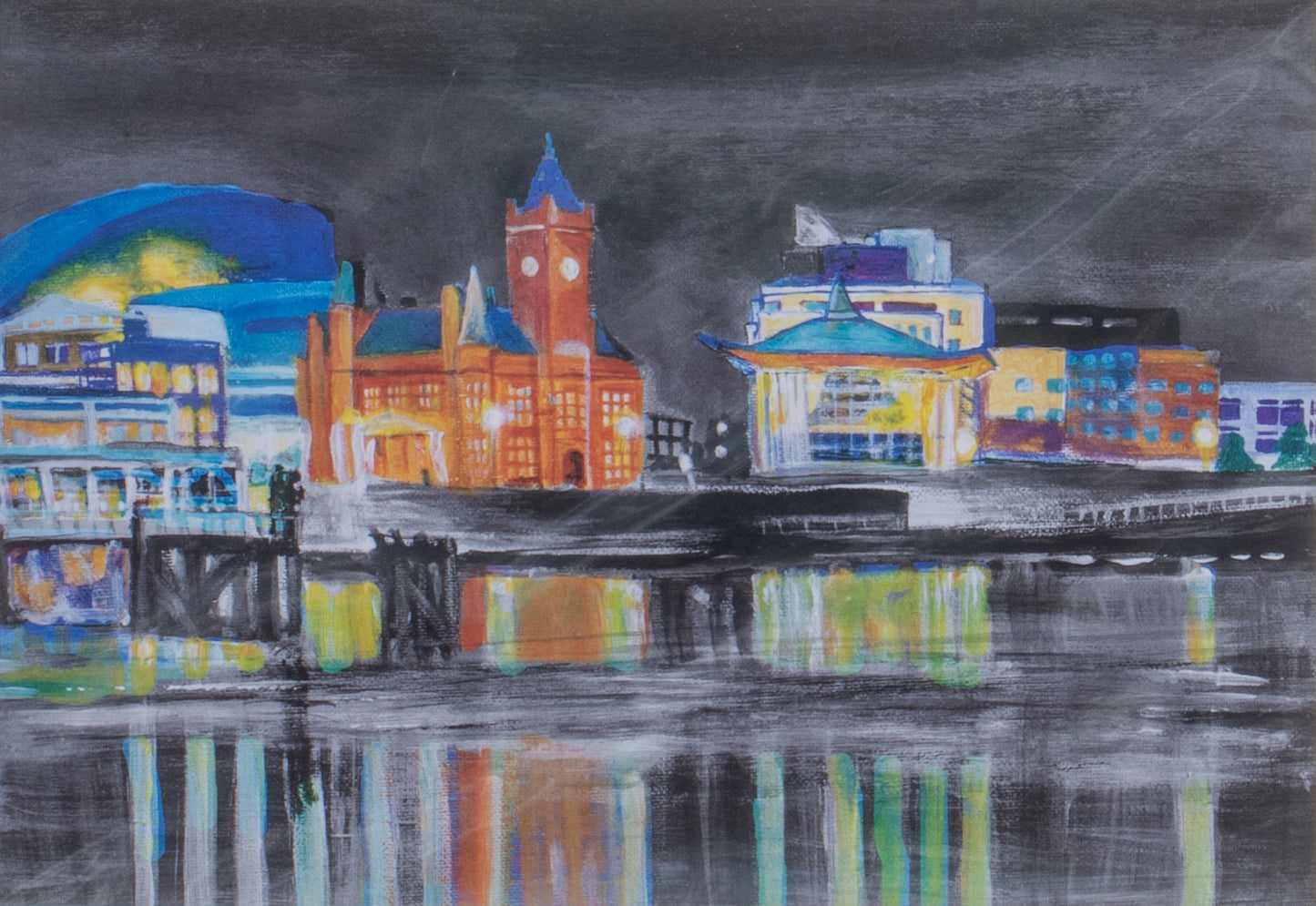 Cardiff Bay Night - Colour Pop
