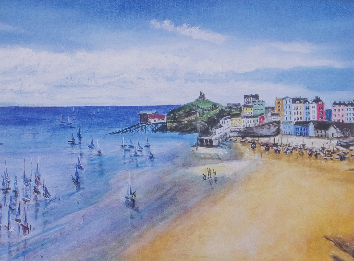 Tenby Harbour, Sailing Boats