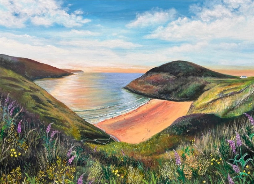 Sunset over Mwnt