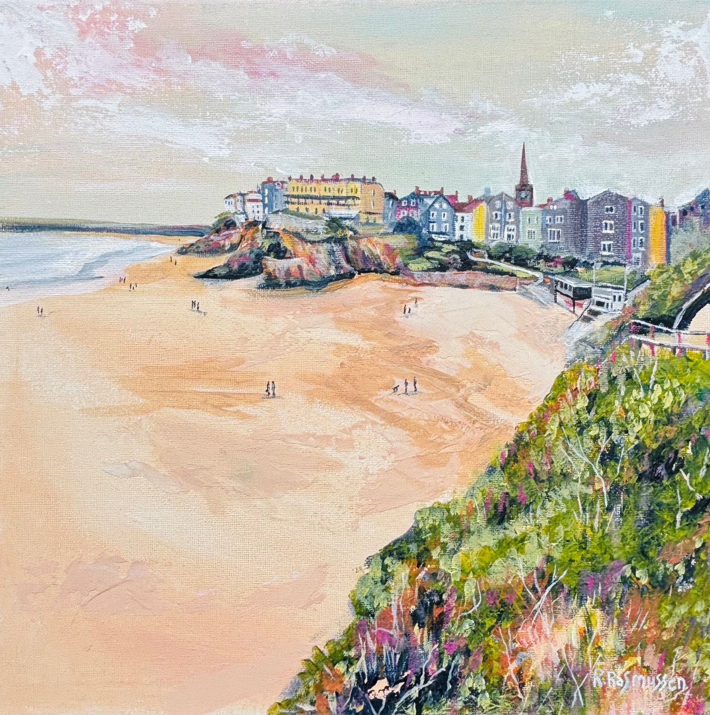 Castle Beach, Morning Walkers