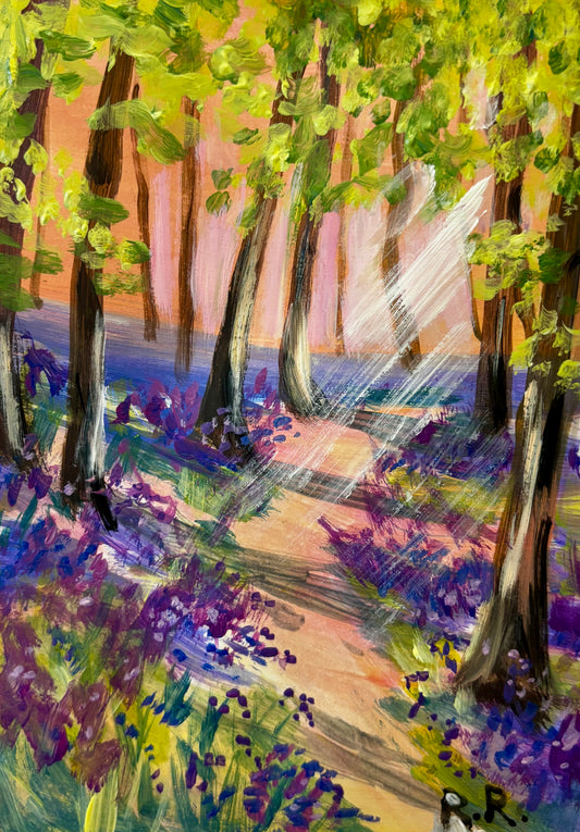 “Rhiwbina’s Bluebells”, Adult Paint Along, Plough, Cardiff- 18th March, 6.45pm