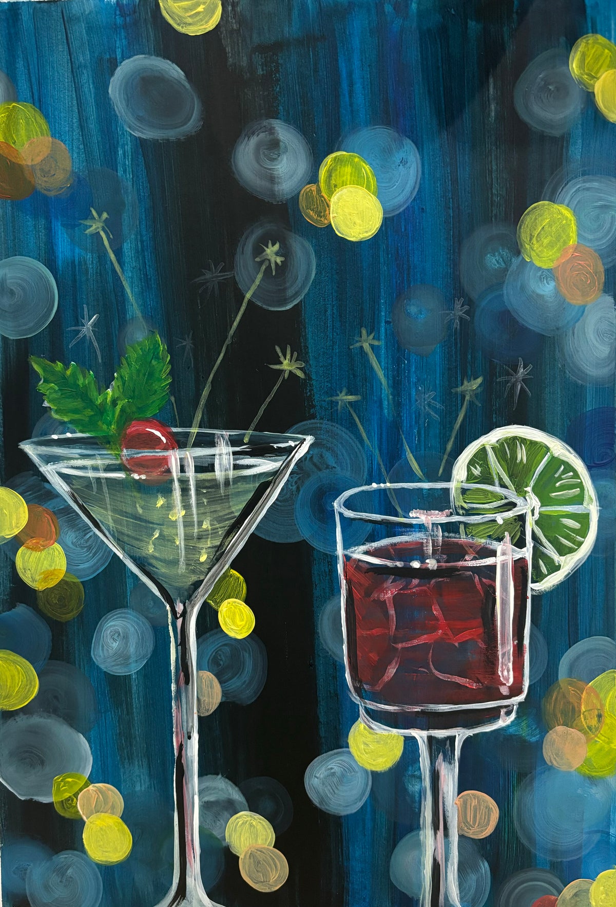 Sparkling Cocktails, Adult Paint Along, The Conway, Cardiff- 2nd Nov 2026, 6.45pm