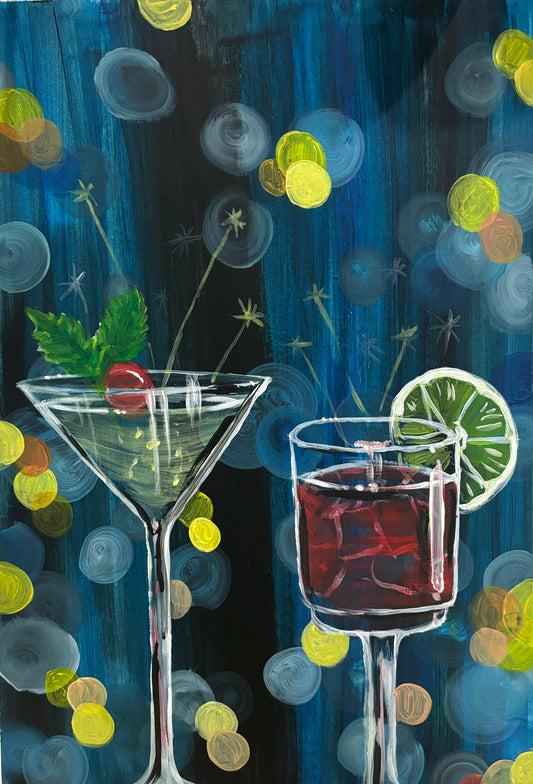 Sparkling Cocktails, Adult Paint Along, The Conway, Cardiff- 2nd Nov 2026, 6.45pm