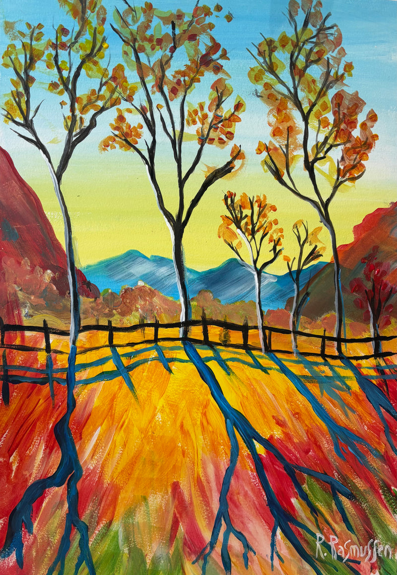 “Autumn colours”, Adult Paint Along, Hare and Hound bakery, Cowbridge- 8th September, 6.45pm