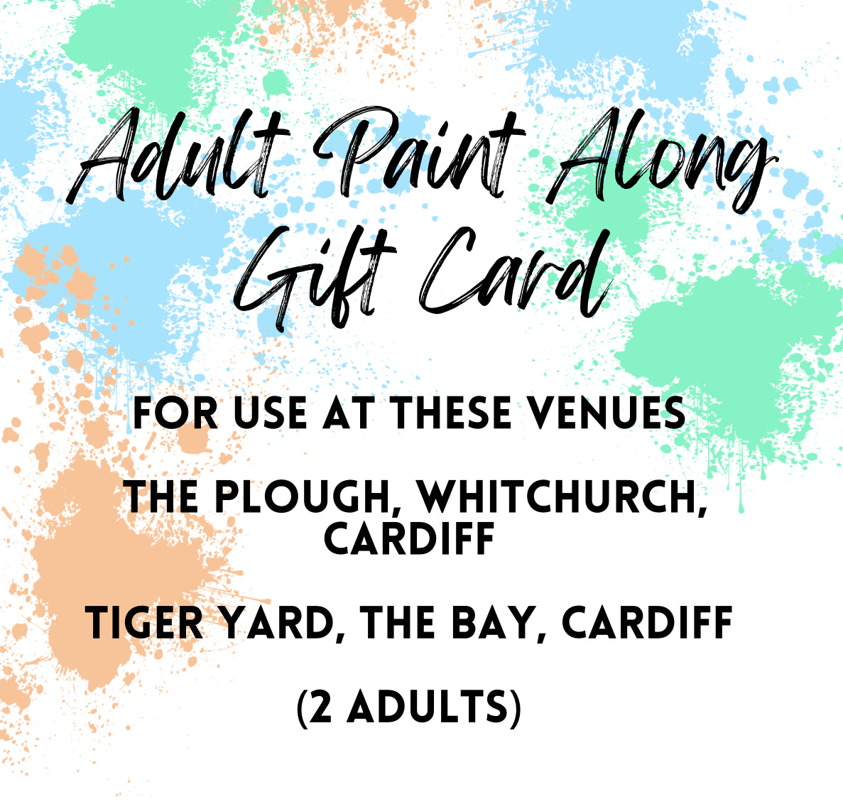 Paint Along Gift Card