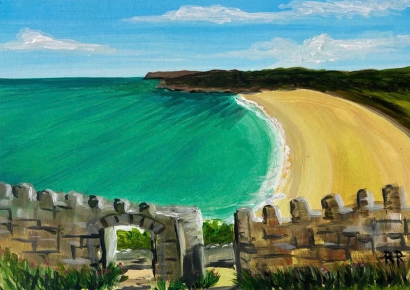 Barafundle Bay, Adult Paint Along, Plough, Cardiff- 19th August 2026, 6.45pm