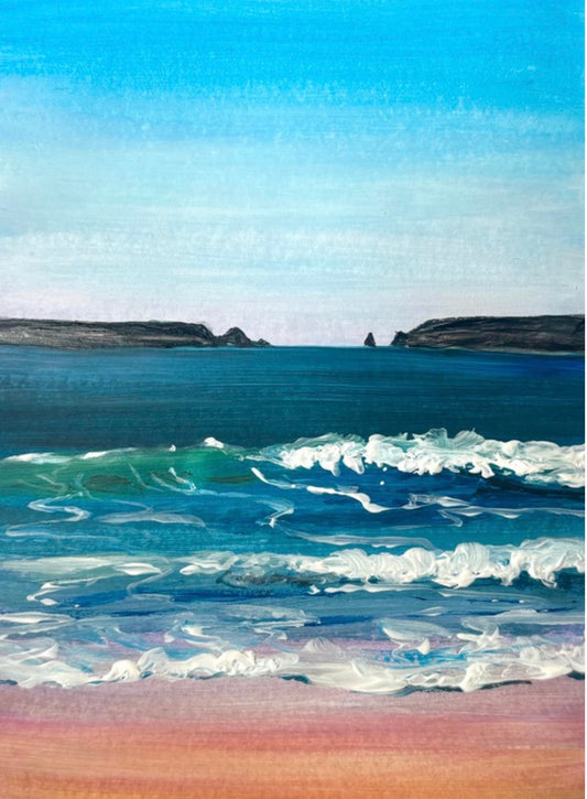 Sunny Seascape, Adult Paint Along, Hare and Hound, Cowbridge- 14th July, 6.45pm
