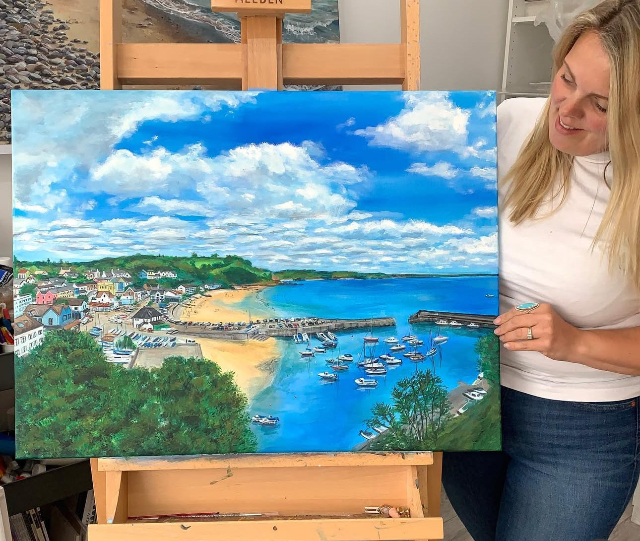 Sunny Saundersfoot - Original Painting