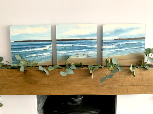 Caldey & Seagulls- Original Painting